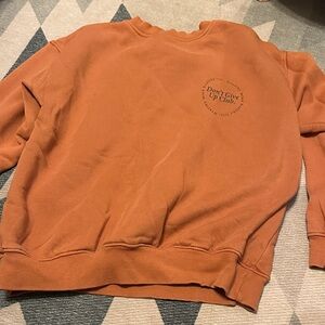 Missguided Orange vintage Crewneck Sweatshirt mental health